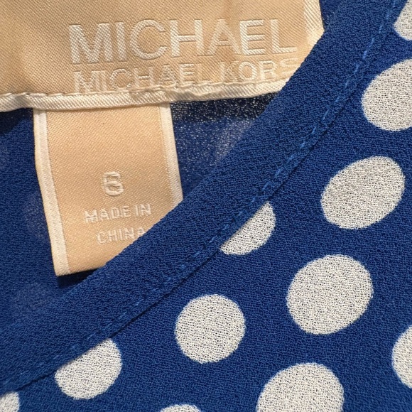 Michael Kors Navy and White High Low Dress - Picture 2 of 5